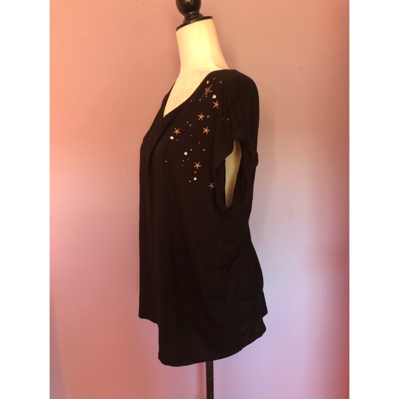 Anthropologie W5 concepts black star tee - Picture 3 of 7